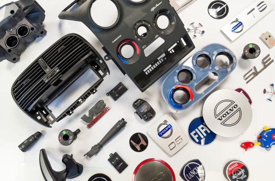 Automotive parts printed by Glifo Stamp